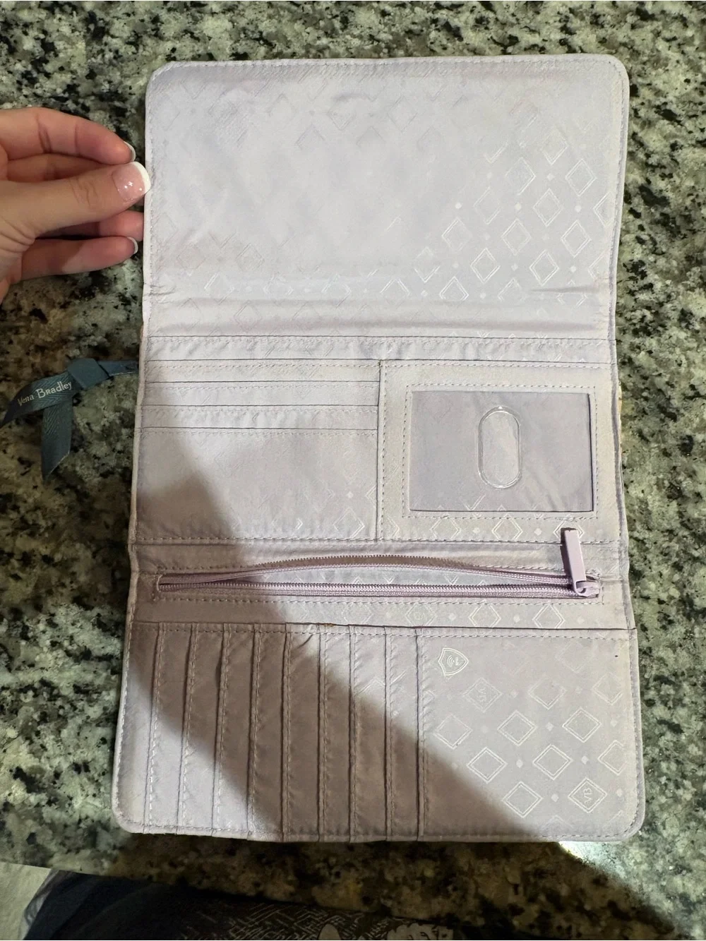 Vera Bradley Palm Floral Quilted Wallet
